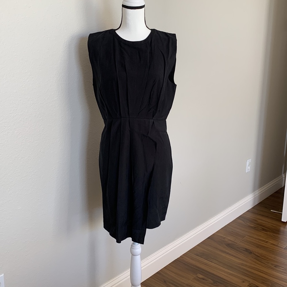 Club Monaco Black Faux Wrap Dress - Size 6 - Worn Once